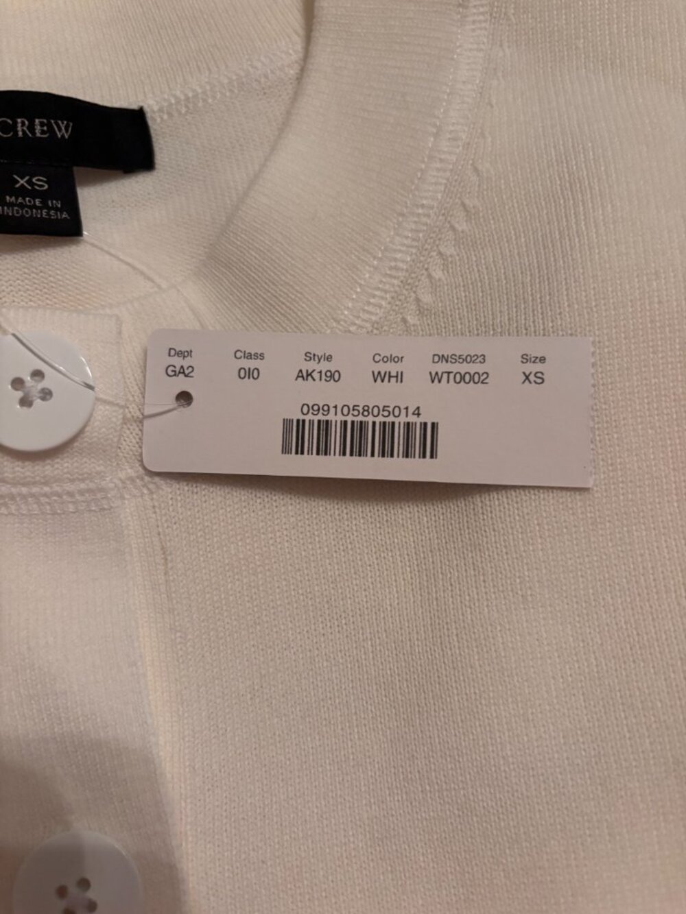 J. Crew Women's Button-Up Cardigan ~ Size XS ~ New with Tags - Picture 6 of 6